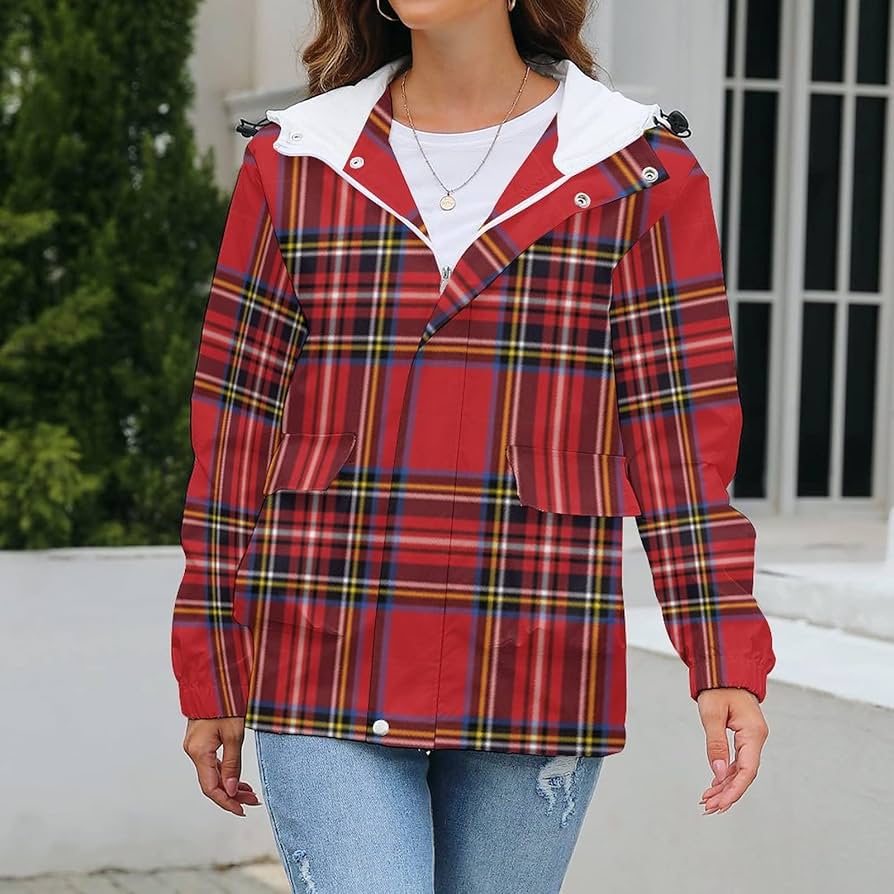 BAIKUTOUAN Red Black Buffalo Scottish Tartan Plaid Checkered